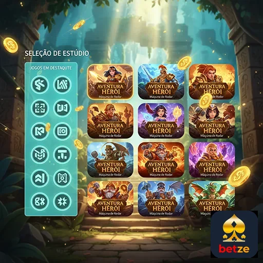 Ilustração de Explore a Plataforma de Jogos Betze para Usuários VIP
